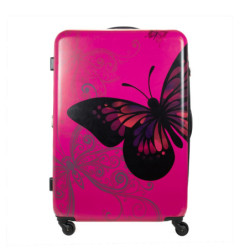 Walizka Madisson Pink Butterfly Motyl Duża | topwalizki.pl