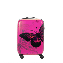 Walizka Madisson Pink Butterfly Motyl Mała | topwalizki.pl