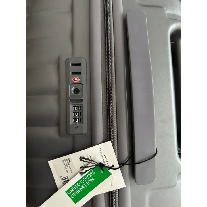 Zestaw Benetton Walizka Średnia + Mała Grey | luxwalizki.pl