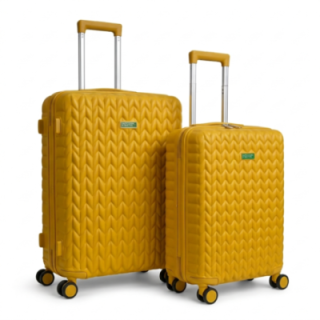 Zestaw walizek Benetton Yellow | luxwalizki.pl