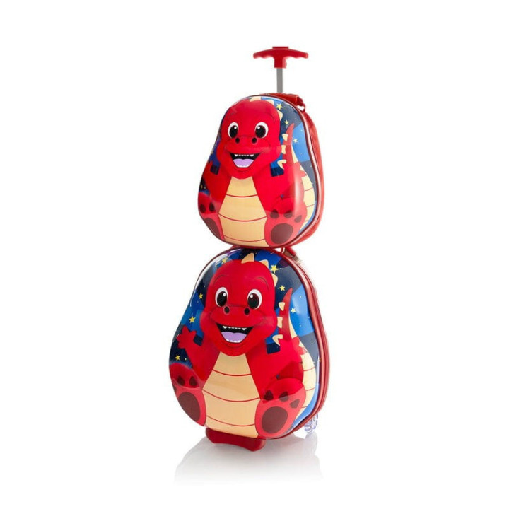 Zestaw Heys Walizka + Plecak Dinozaur 2w1 | luxwalizki.pl