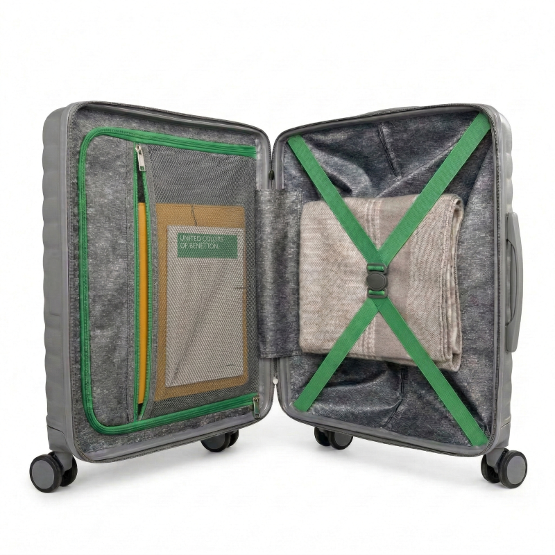 Zestaw Benetton Walizka Średnia + Mała Grey | topwalizki.pl