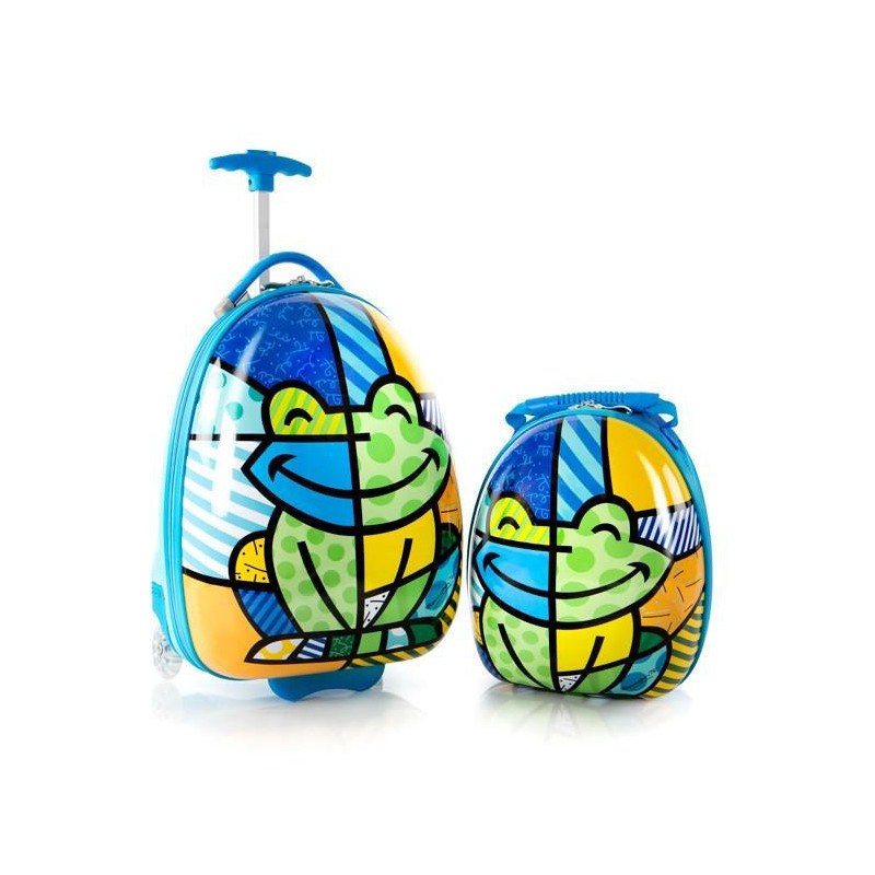 Zestaw Heys Walizka + Plecak Britto Żabka 2w1 | topwalizki.pl
