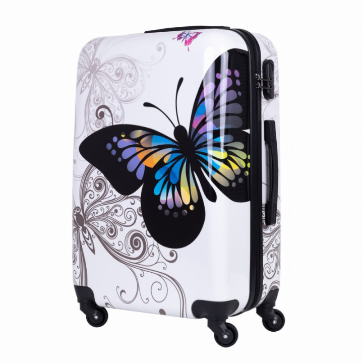 Zestaw walizek Bagia Motyl | luxwalizki.pl