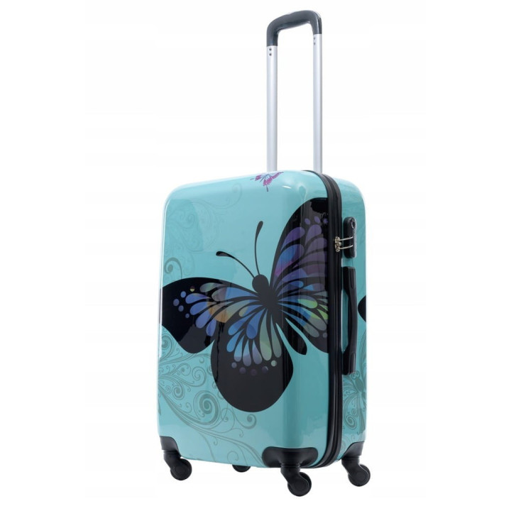 Zestaw walizek Bagia Motyl | luxwalizki.pl