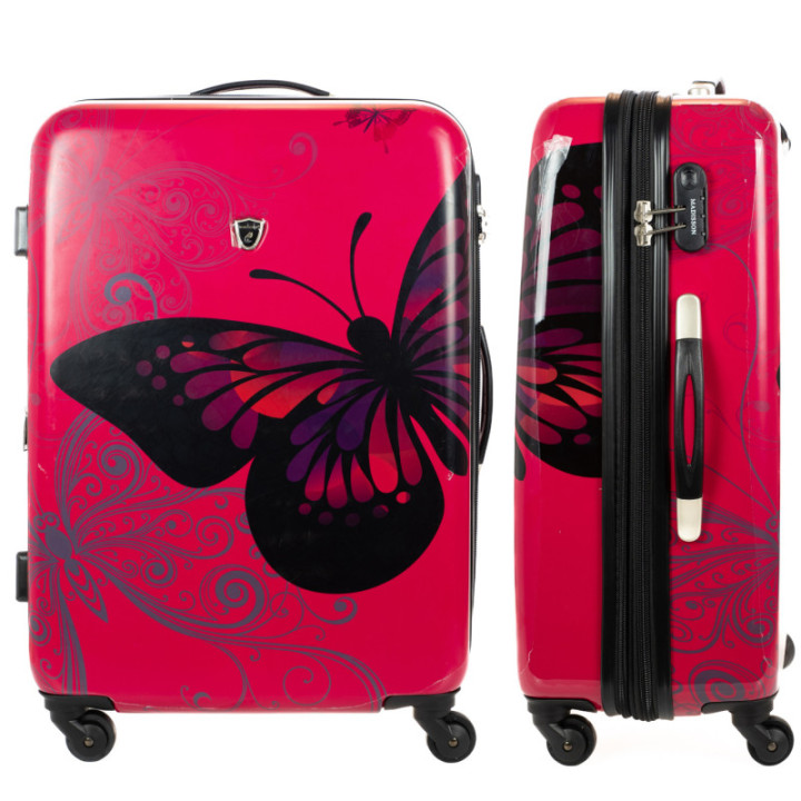 Zestaw walizek Madisson Pink Butterfly Motyl 4w1
