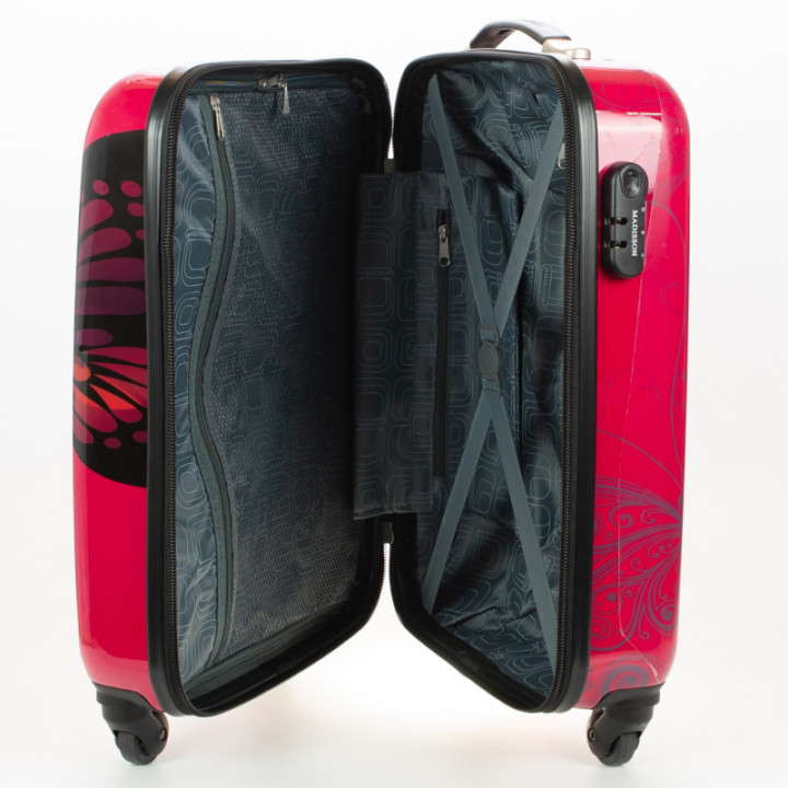 Zestaw walizek Madisson Pink Butterfly Motyl 4w1