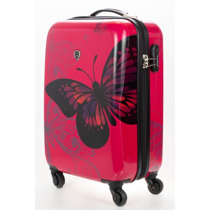 Zestaw walizek Madisson Pink Butterfly Motyl 4w1