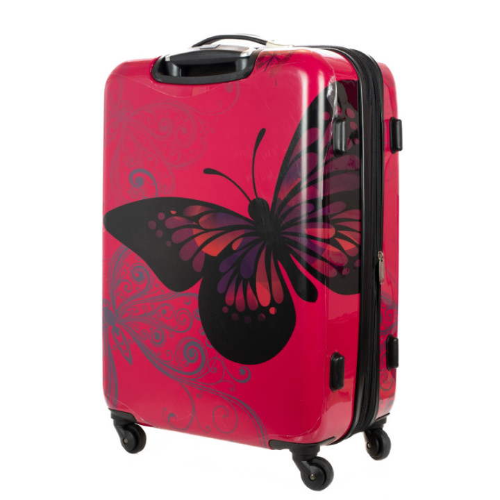 Zestaw walizek Madisson Pink Butterfly Motyl 4w1