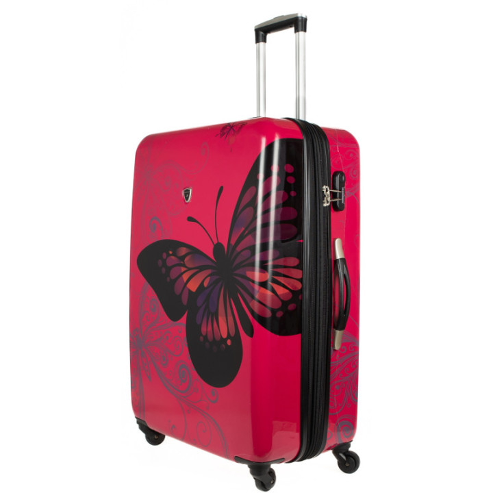 Zestaw walizek Madisson Pink Butterfly Motyl 4w1