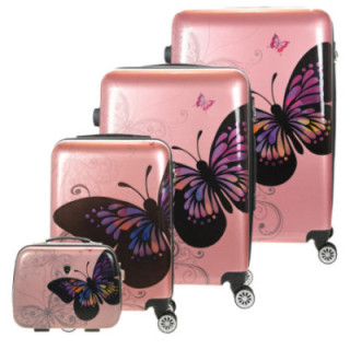 Zestaw walizek Madisson Rose Butterfly Motyl 4w1