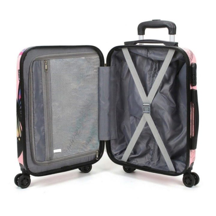 Walizka Bagia Motyl Niebieski Mała | luxwalizki.pl