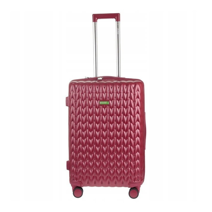 Walizka Benetton Knit Red Średnia | luxwalizki.pl