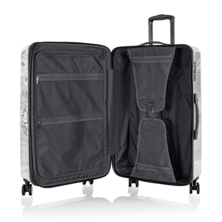 Walizka Heys Journey 3G Mapa Świata B&W Duża | luxwalizki.pl